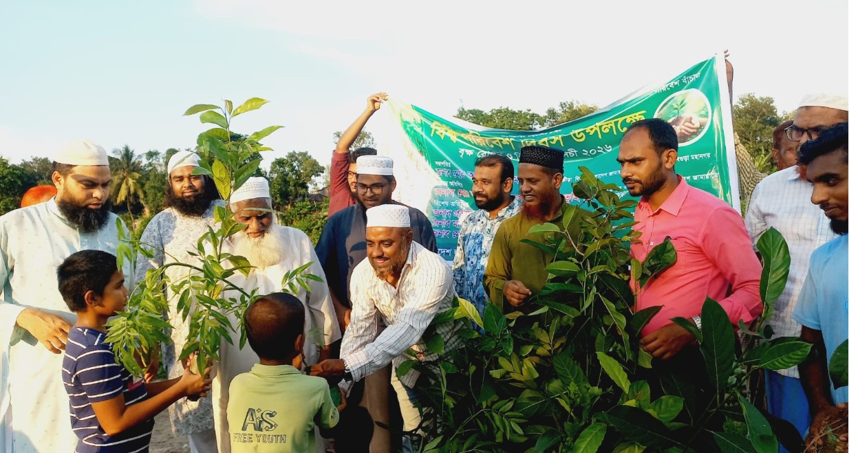 বগুড়া মহানগরীর ১১নং ওয়ার্ডে জামায়াতের বৃক্ষরোপন ও বিতরন কর্মসূচি পালিত