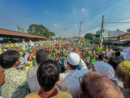 জামায়াতের মার্চ ফর দাঁড়িপাল্লায় মানুষের ঢল