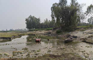 সুন্দরগঞ্জে বন্ধ হয়নি বালু উত্তোলন